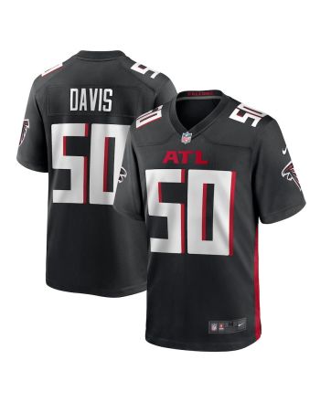 Tae Davis 50 Atlanta Falcons Game Men Jersey - Black