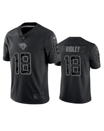 Calvin Ridley 18 Jacksonville Jaguars Black Reflective Limited Jersey - Men