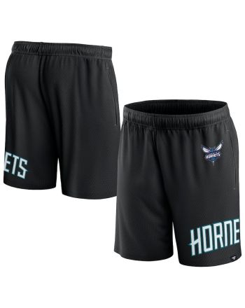 Charlotte Hornets Black Free Throw Mesh Shorts - Men