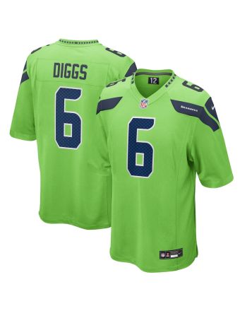 Quandre Diggs 6 Seattle Seahawks Game Men Jersey - Neon Green