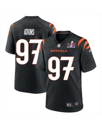 Geno Atkins 97 Cincinnati Bengals Super Bowl LVIII Men Home Limited Jersey - Black