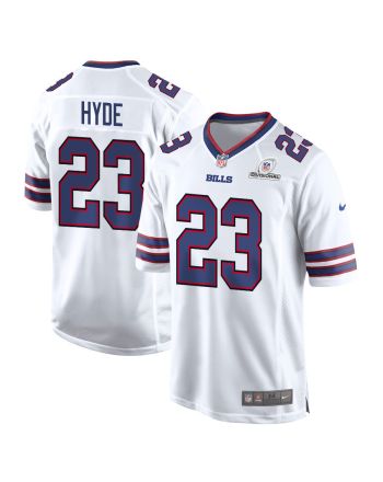 Micah Hyde 23 Buffalo Bills 2024 Divisional Patch Game Men Jersey - White