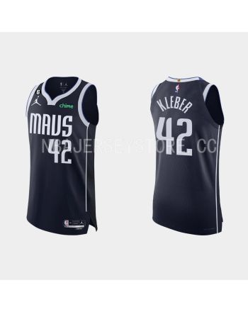 Dallas Mavericks 42 Maxi Kleber Statement Edition Navy 2022-23 Men Jersey