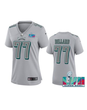 Andre Dillard 77 Philadelphia Eagles Super Bowl LVII Game Jersey - Women Gray