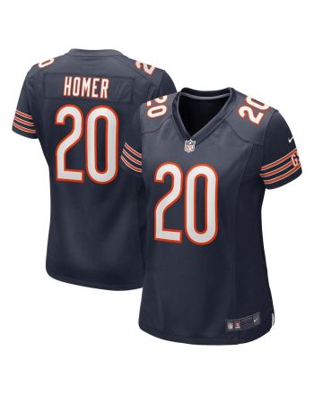 Travis Homer 20 Chicago Bears Women Game Jersey - Navy