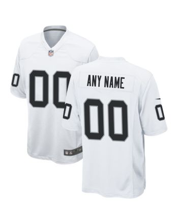 Las Vegas Raiders Men Custom Game Jersey - White