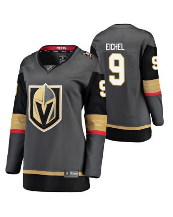 Women Vegas Golden Knights Jack Eichel 9 Home Women Black 2021 Trade Jersey Jersey