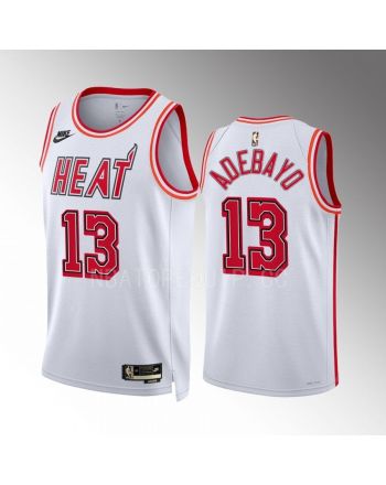 Miami Heat Bam Adebayo 13 2022-23 Classic Edition White Men Jersey Swingman