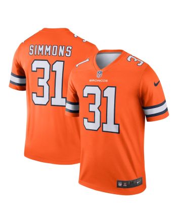 Justin Simmons 31 Denver Broncos Alternate Legend Jersey - Orange