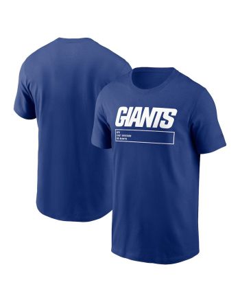 New York Giants Division Essential T-Shirt - Royal