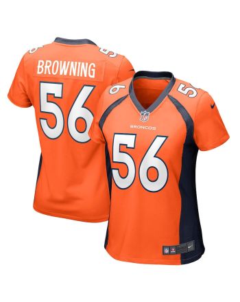 Baron Browning 56 Denver Broncos Women's Game Jersey - Orange