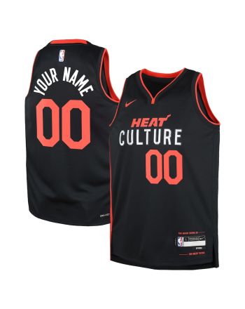 Miami Heat 2023/24 City Edition Swingman Custom YOUTH Jersey - Black