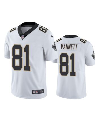 Nick Vannett New Orleans Saints 81 White Vapor Limited Jersey