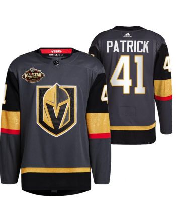 Men Vegas Golden Knights 41 Nolan Patrick Alternate Primegreen Black Jersey 2023 All-Star Jersey