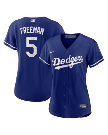 Freddie Freeman 5 Los Angeles Dodgers Alternate Women Jersey - Royal