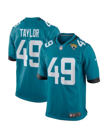 Leonard Taylor 49 Jacksonville Jaguars Men Game Jersey - Teal