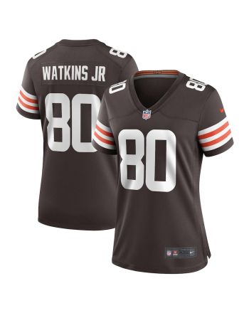 Austin Watkins Jr. 80 Cleveland Browns Women Team Game Jersey - Brown