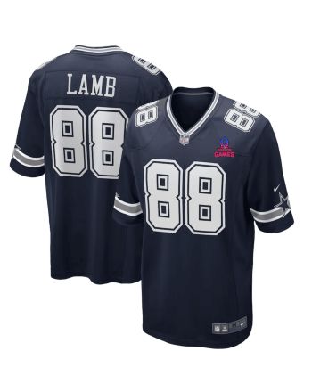 CeeDee Lamb 88 Dallas Cowboys 2024 Pro Bowl Patch Game Men Jersey - Navy