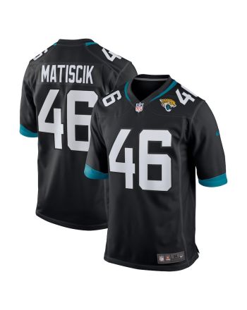 Ross Matiscik 46 Jacksonville Jaguars Men's Game Jersey - Black