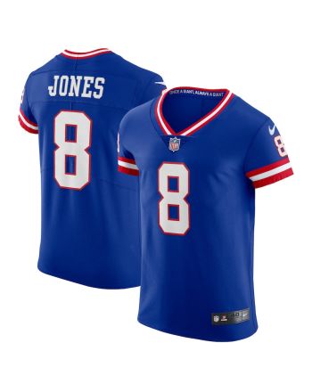 Daniel Jones 8 New York Giants Classic Vapor Elite Player Jersey - Royal