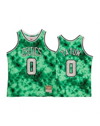 Men's Boston Celtics Jayson Tatum Galaxy Constellation Jersey Green Vintage