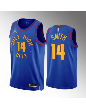 Denver Nuggets Ish Smith 14 Statement Edition 2022-23 Blue Jersey Mile High City