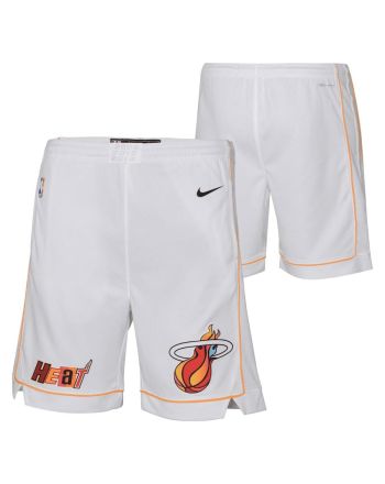 Miami Heat 2022/23 City Edition Swingman Shorts - White