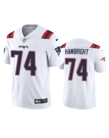 New England Patriots Arlington Hambright 74 White Vapor Limited Jersey - Men's