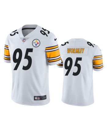 Pittsburgh Steelers 95 Chris Wormley White Jersey