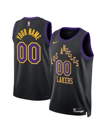 Los Angeles Lakers 2023/24 City Edition Swingman Custom Jersey - Black