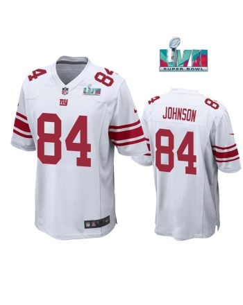 Marcus Johnson 84 New York Giants Super Bowl LVII Super Bowl LVII White Men Game Jersey