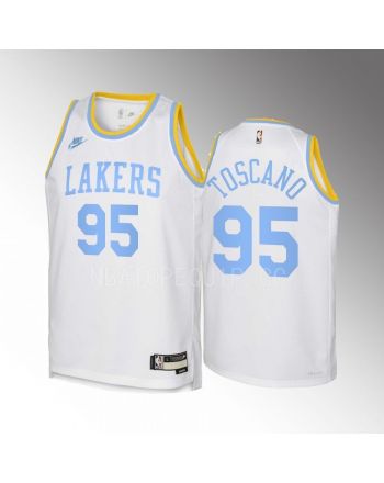 Juan Toscano-Anderson 95 Los Angeles Lakers 2022-23 Classic Edition White Youth Jersey - Swingman