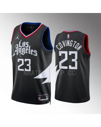 Robert Covington 23 Los Angeles Clippers Black Statement Edition 2022-23 Jersey Swingman