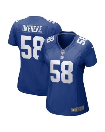 Bobby Okereke 58 New York Giants Women's Game Jersey - Royal