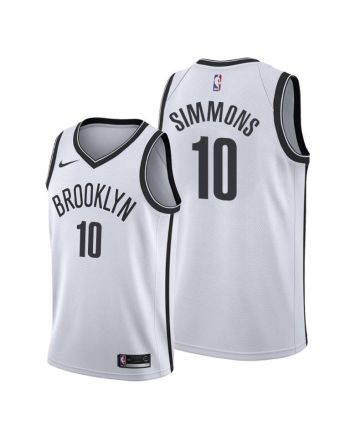 Ben Simmons 10 Brooklyn Nets Association Edition White Jersey 2022 Trade - Men Jersey