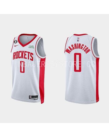 Houston Rockets TyTy Washington 0 2022-23 Association Edition White Men Jersey Swingman