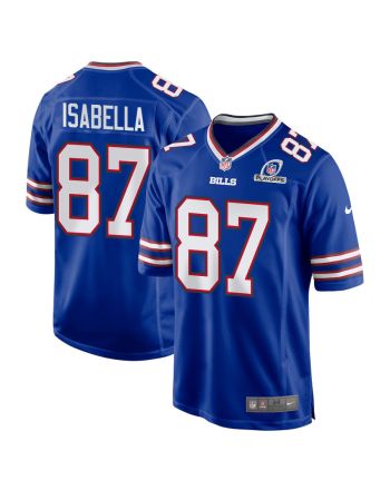 Andy Isabella 87 Buffalo Bills 2023 Playoffs Patch Game Men Jersey - Royal