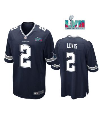 Jourdan Lewis 2 Dallas Cowboys Super Bowl LVII Super Bowl LVII Navy Men Game Jersey