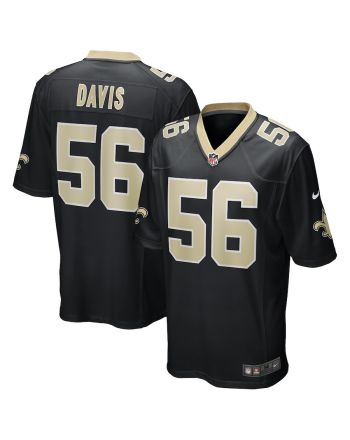 Demario Davis 56 New Orleans Saints Men's Team Game Jersey - Black