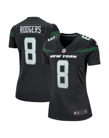 Aaron Rodgers 8 New York Jets Women's Game Jersey - Black