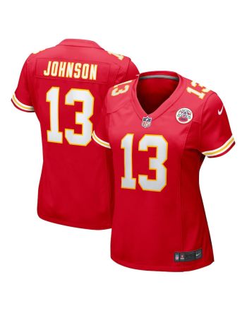 Nazeeh Johnson 13 Kansas City Chiefs Game Women Jersey - Red