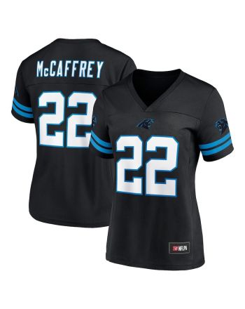 Christian McCaffrey 22 Carolina Panthers Women's Game Time Player Jersey - Black