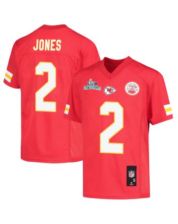 Ronald Jones 2 Kansas City Chiefs Super Bowl LVII Champions Youth Game Jersey - Red