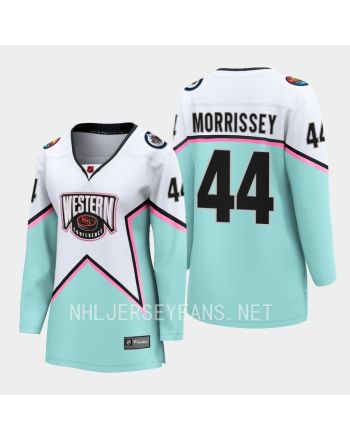 Josh Morrissey 44 Winnipeg Jets White 2023 All-Star Western Conference Jersey Women