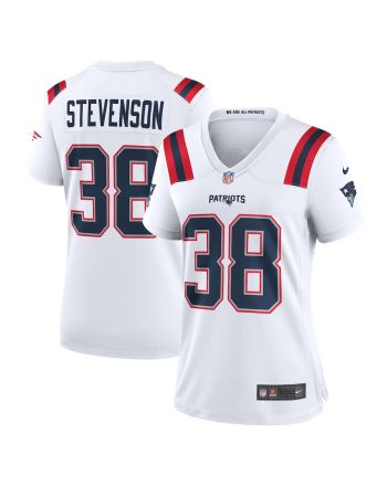 Rhamondre Stevenson New England Patriots Women's Game Player Jersey - White