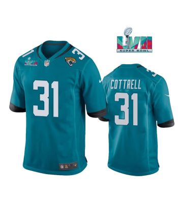 Nathan Cottrell 31 Jacksonville Jaguars Super Bowl LVII Super Bowl LVII Teal Men Game Jersey