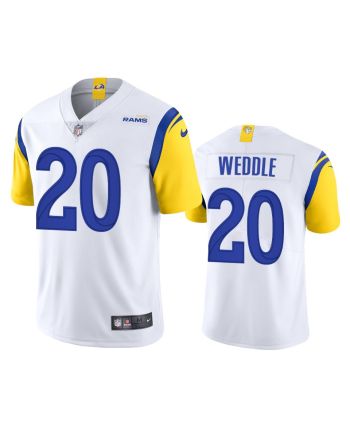 Eric Weddle 20 Los Angeles Rams White Vapor Limited Jersey