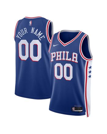 Philadelphia 76ers Custom 00 Men 2022/23 Swingman Jersey Royal - Icon Edition