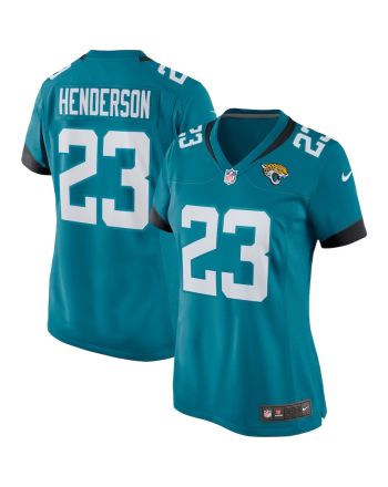 CJ Henderson 23 Jacksonville Jaguars Women's Game Team Jersey - Teal