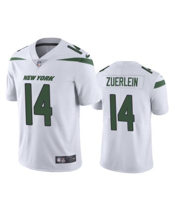 Men's JerseyNew York Jets Greg Zuerlein 14 White Vapor Limited Jersey